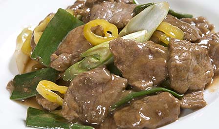 comida china carne mongoliana